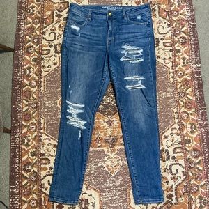 American Eagle ripped skinny jeans